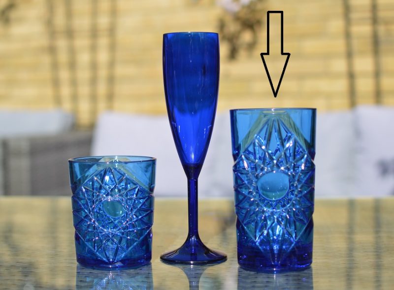 Blue Cocktail Glasses