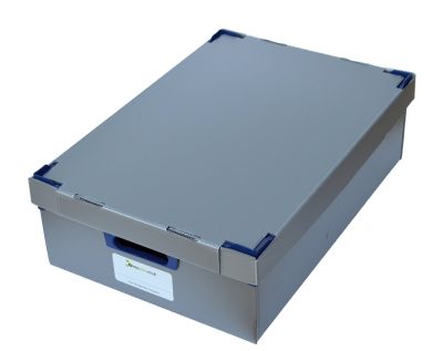 Small Correx Stacking Storage Boxes, Pack of 1, Height 145mm