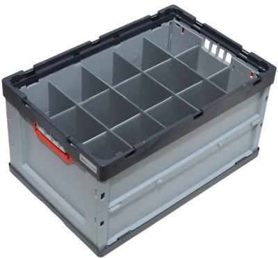 Auer Folding Glass Storage Crate 15 Cells