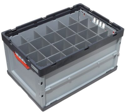 Container Auer Euro Crate Folding, Dividers 24 cells