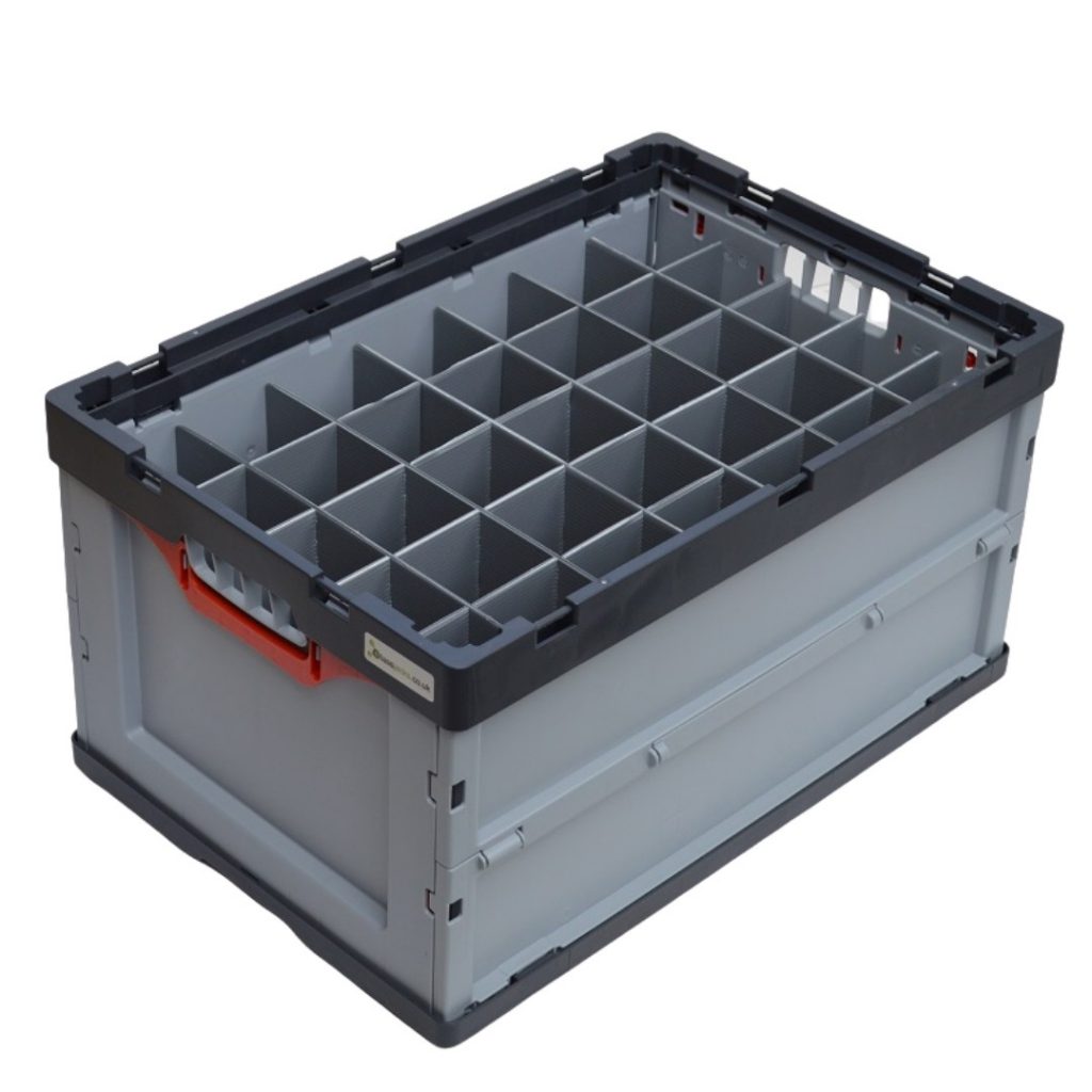 Euro Crate Container Auer with Internal Dividers Catering Products Direct