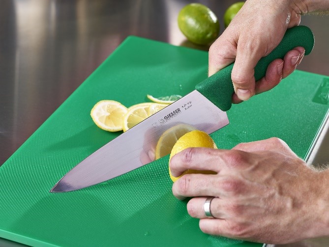 Green, 27 x 16.5 PlasticForte Professional Catering Chopping Boards Large Medium Small Plastic 