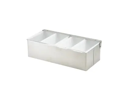 GenWare 4 Part Stainless Steel Condiment Holder