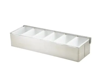 GenWare 6 Part Stainless Steel Condiment Holder