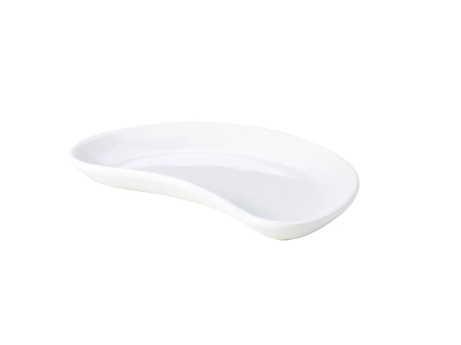 Genware Porcelain Crescent Salad Dish 20cm/ 7.75"