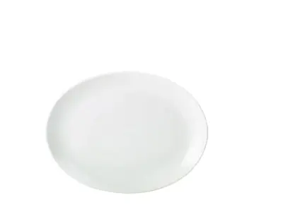 Genware Porcelain Oval Plate 31cm/ 12.25"