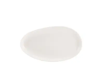 Genware Porcelain Organic Oval Plate 29.5cm/ 11.5"