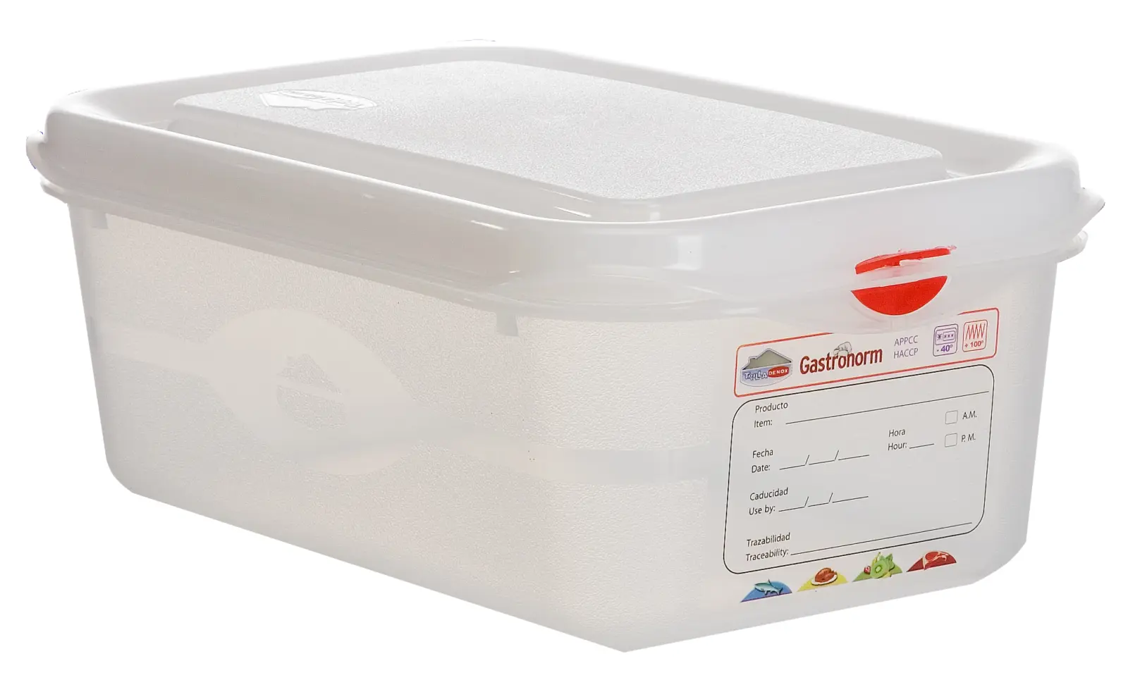 GN Storage Container 1/4 100mm Deep 2.8L