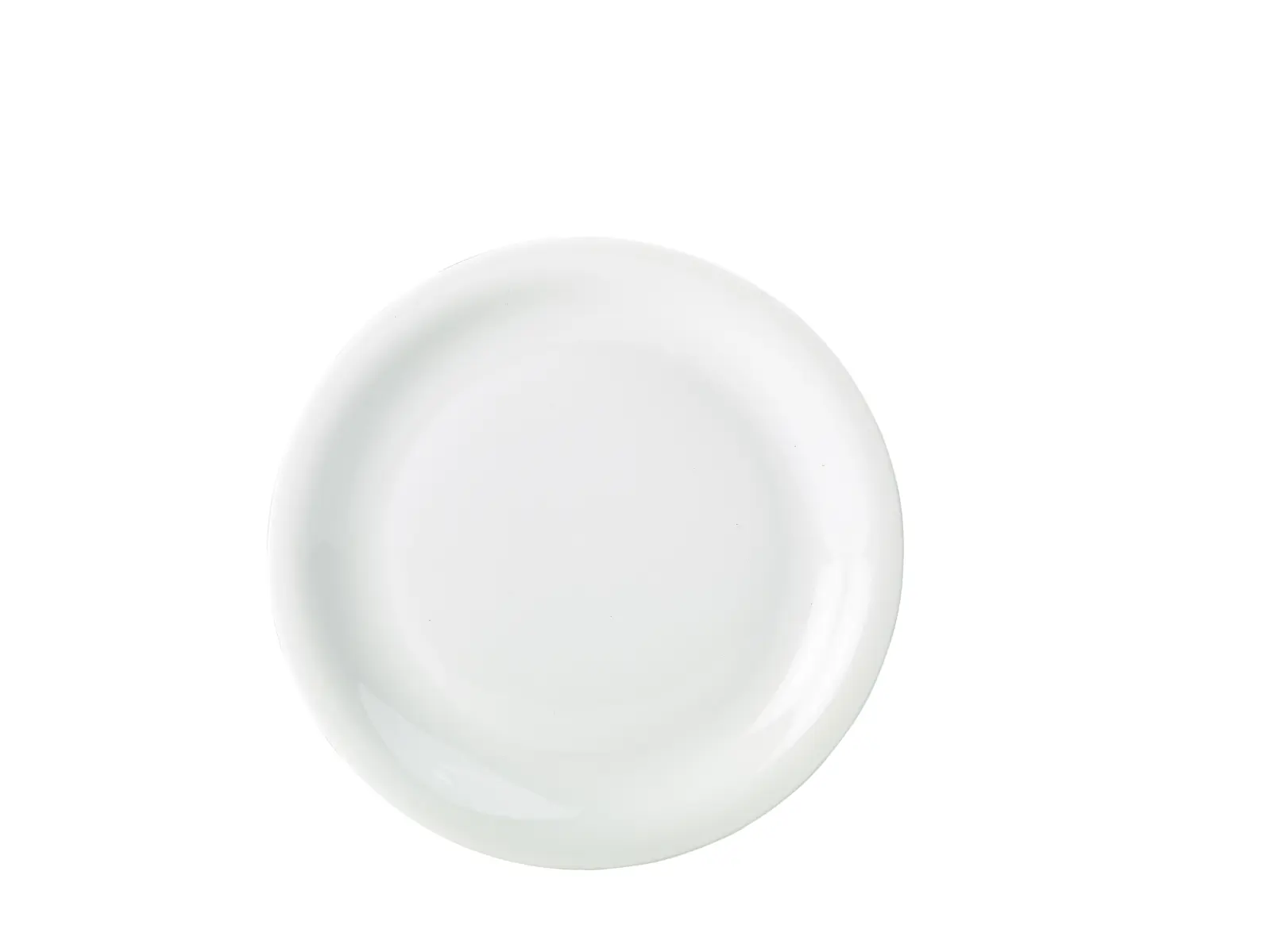 Genware Porcelain Narrow Rim Plate 26cm/ 10.25"