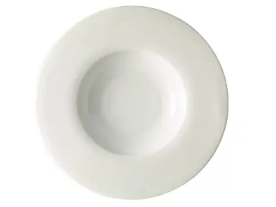 Genware Porcelain Wide Rim Pasta Plate 30cm/ 12"