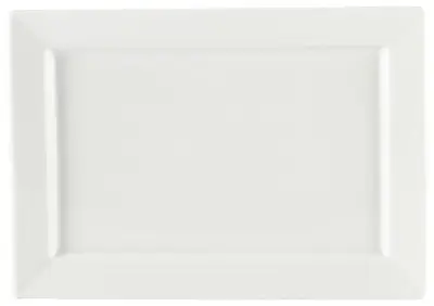 Genware Porcelain Rectangular Plate 24 x 17cm/ 9.5 x 6.75"