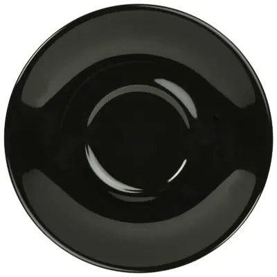 Genware Porcelain Black Saucer 12cm/ 4.75"
