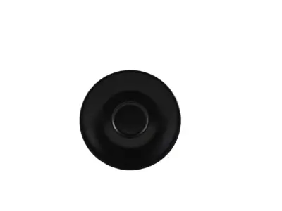 Genware Porcelain Matt Black Saucer 12cm/ 4.75"