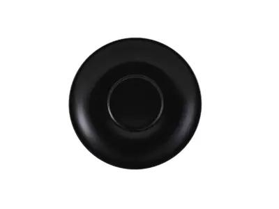 Genware Porcelain Matt Black Saucer 16cm/ 6.25"