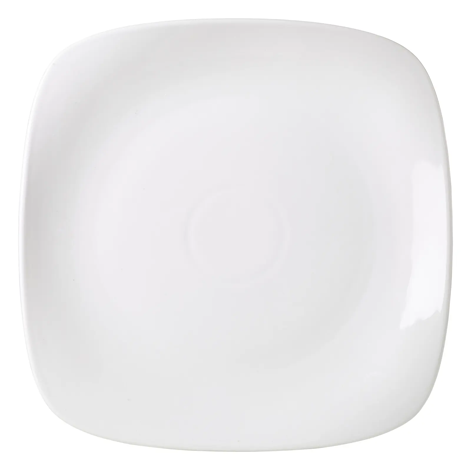 Genware Porcelain Rounded Square Plate 27cm/ 10.5"