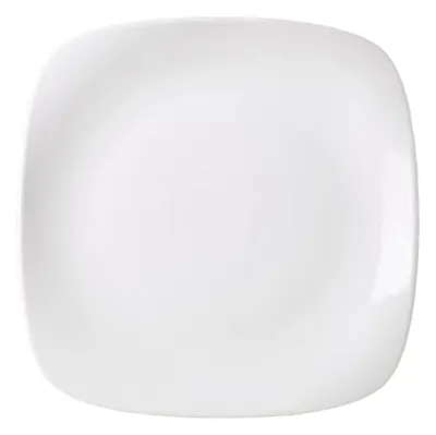 Genware Porcelain Rounded Square Plate 29cm/ 11.5"