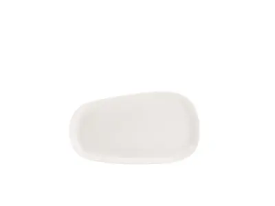 Genware Porcelain Organic Rectangular Plate 24cm/ 9.4"