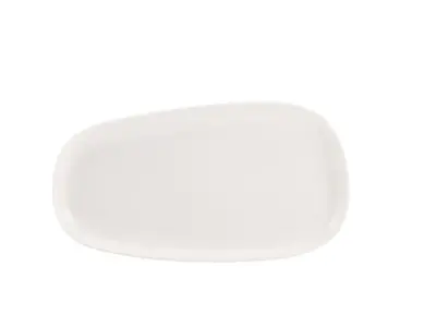 Genware Porcelain Organic Rectangular Plate 34cm/ 13"