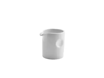 Genware Porcelain Pinched Solid Milk Jug 8.5cl/ 3oz