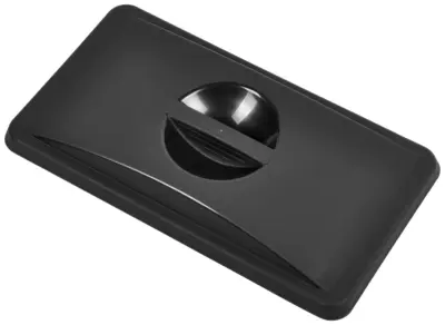 Black Closed Lid For Slim Recycling Bin
