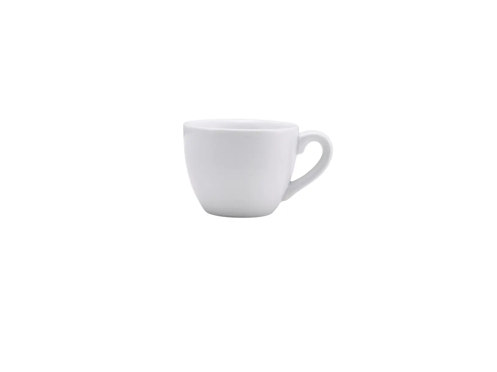 Genware Porcelain Bowl Shaped Cup 9cl/ 3oz