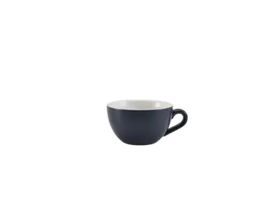 GenWare Porcelain Matt Blue Bowl Shaped Cup 17.5cl/ 6oz