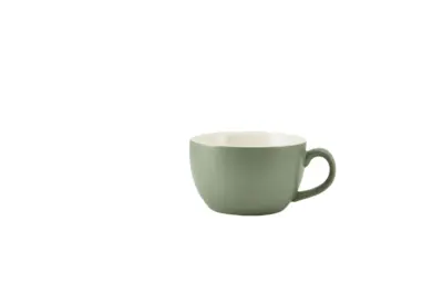 GenWare Porcelain Matt Sage Bowl Shaped Cup 25cl/ 8.75oz