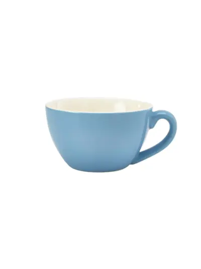 Genware Porcelain Blue Bowl Shaped Cup 34cl/ 12oz
