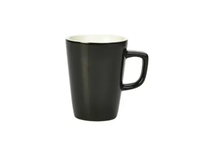 Genware Porcelain Black Latte Mug 34cl/ 12oz