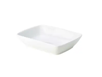 Genware Porcelain Rectangular Dish 19 x 14.5cm/ 7.5 x 5.75"