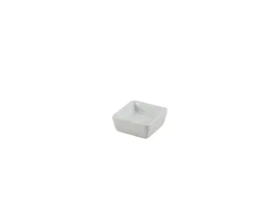 Genware Porcelain Square Dish 6.4 x 2.5cm/ 2.5 x 1"