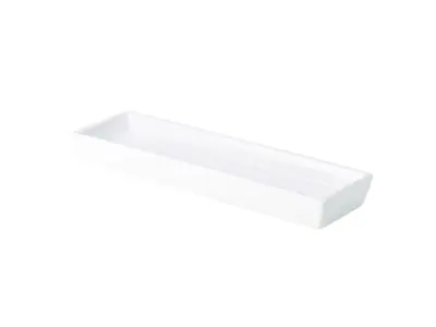 Genware Porcelain Rectangular Dish Holder 28 x 8cm/ 11 x 3.25"