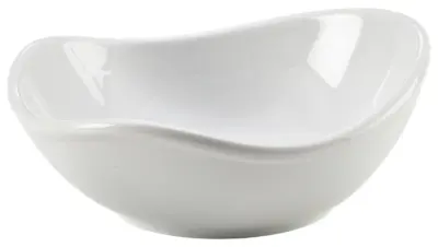 Genware Porcelain Organic Triangular Bowl 15cm/ 6"