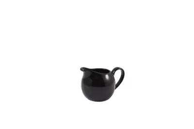 Genware Porcelain Black Jug 14cl/ 5oz