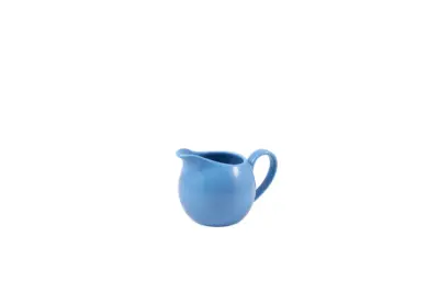 Genware Porcelain Blue Jug 14cl/ 5oz