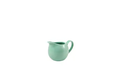 Genware Porcelain Green Jug 14cl/ 5oz