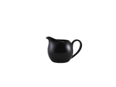 Genware Porcelain Matt Black Jug 14cl/ 5oz