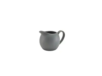 Genware Porcelain Matt Grey Jug 14cl/ 5oz