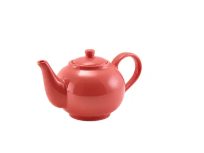 GenWare Porcelain Coral Teapot 45cl/ 15.75oz