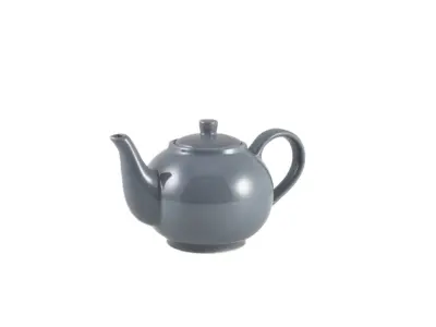 Genware Porcelain Grey Teapot 45cl/ 15.75oz