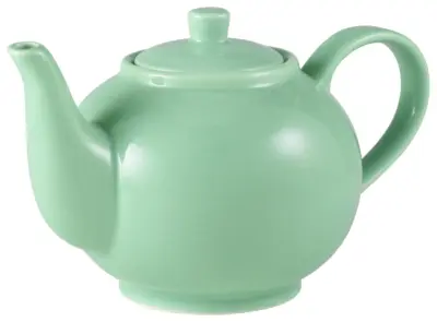 Genware Porcelain Green Teapot 45cl/ 15.75oz