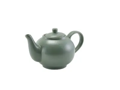 GenWare Porcelain Matt Sage Teapot 45cl/ 15.75oz