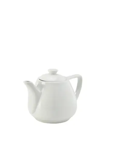 Genware Porcelain Contemporary Teapot 45cl/ 16oz