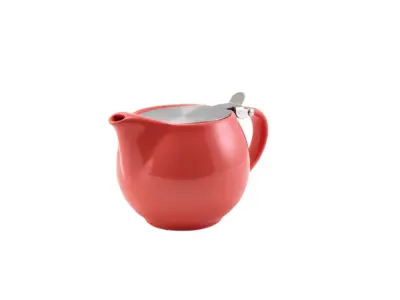 GenWare Porcelain Coral Teapot with St/ St Lid & Infuser 50cl/ 17.6oz