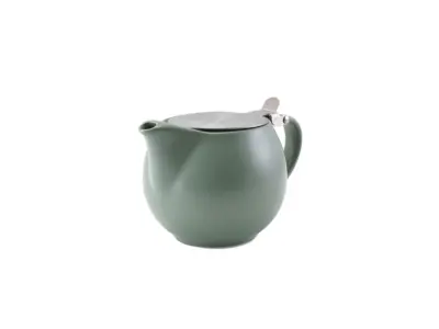 GenWare Porcelain Matt Sage Teapot with St/St Lid & Infuser 50cl/ 17.6oz
