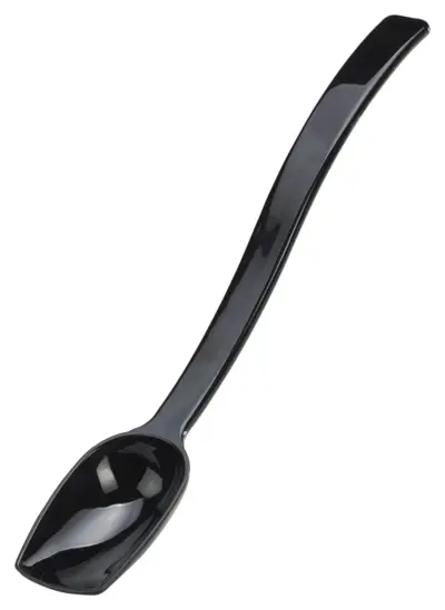 Salad Spoon Solid 3/4oz Black 10" Long