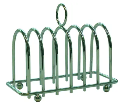 Chrome Horseshoe 6 Slice Toast Rack