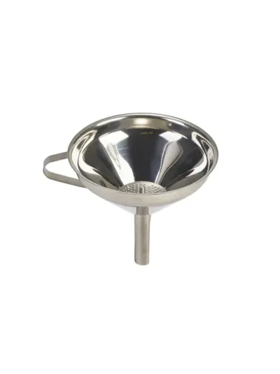 S/St. 5"Funnel With Removable Strainer