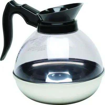 Coffee Decanter Clear Top/ S/ St. Base 1.9L/ 64oz