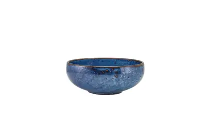 Terra Porcelain Aqua Blue Belly Bowl 17cm